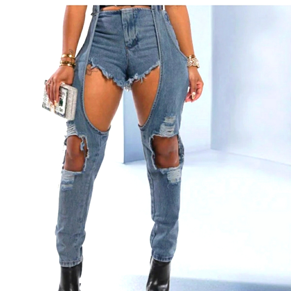 Cropped Jean Pants/Shorts
